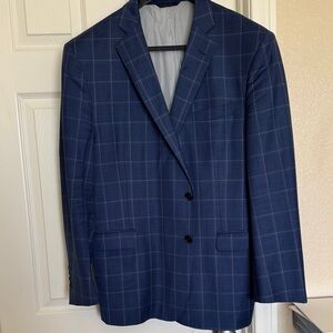 Brooks Brothers Blue Checkered Men's Blazer